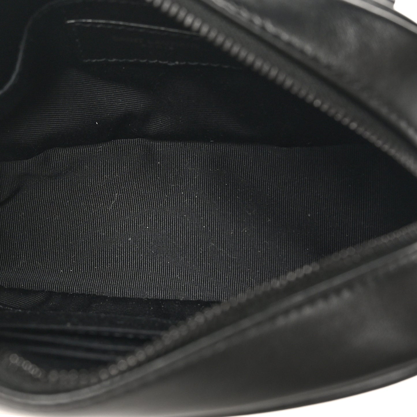 Calfskin Matelasse Monogram Lou Belt Bag Black