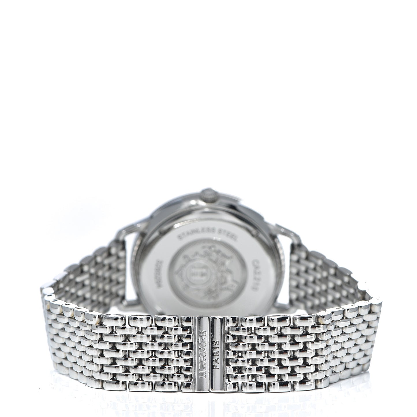Stainless Steel 32mm Slim d'Hermes Quartz Watch Silver