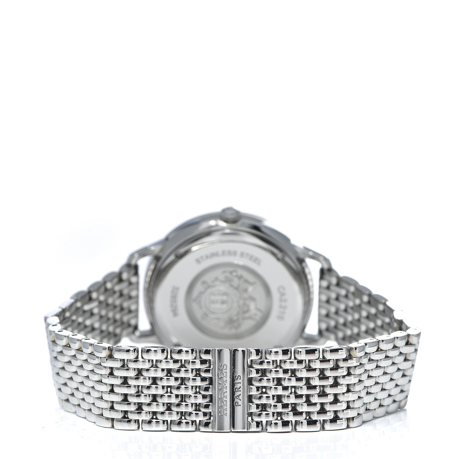 Hermes Stainless Steel 32mm Slim d'Hermes Quartz Watch Silver 4 of 6