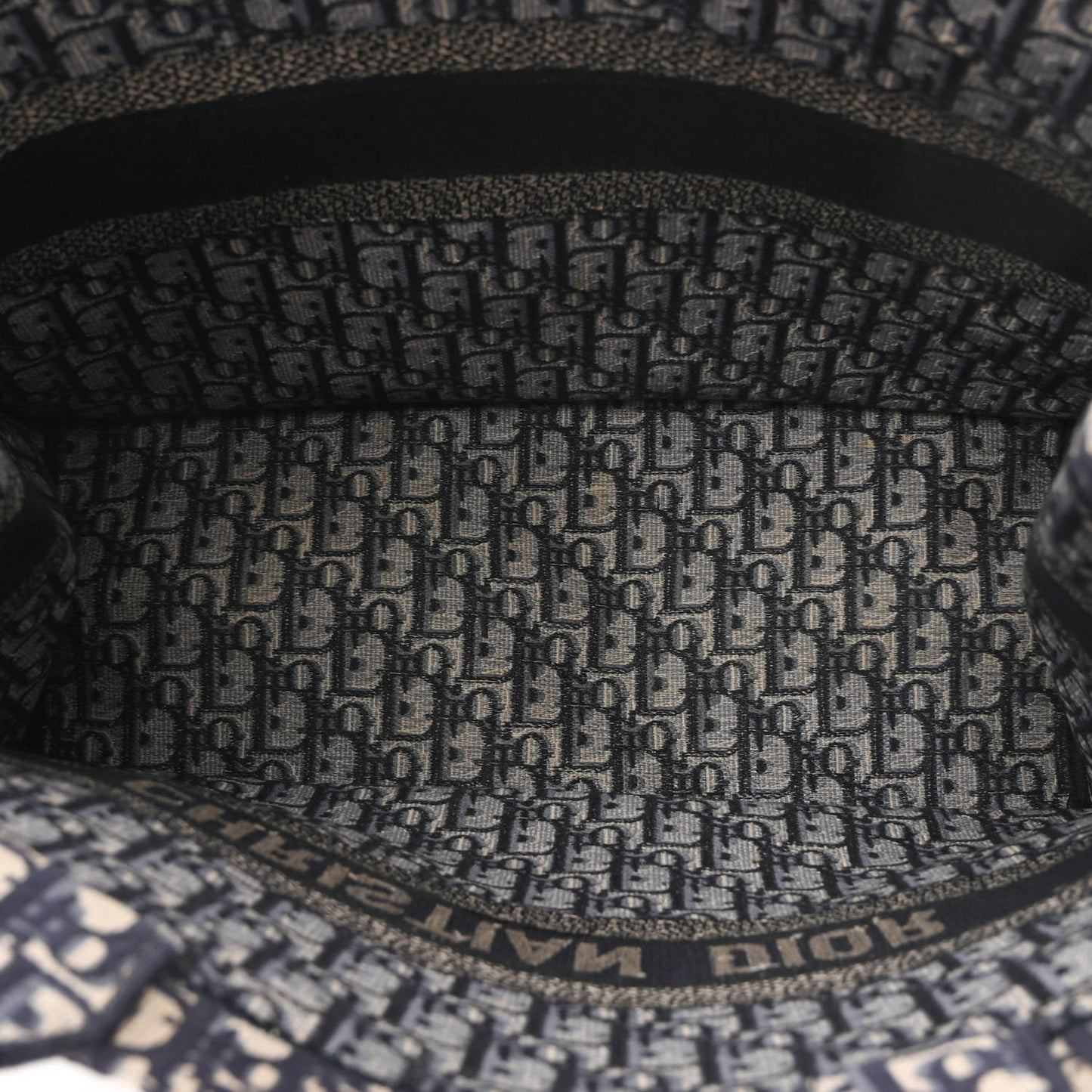 Oblique Book Tote Blue Multicolor