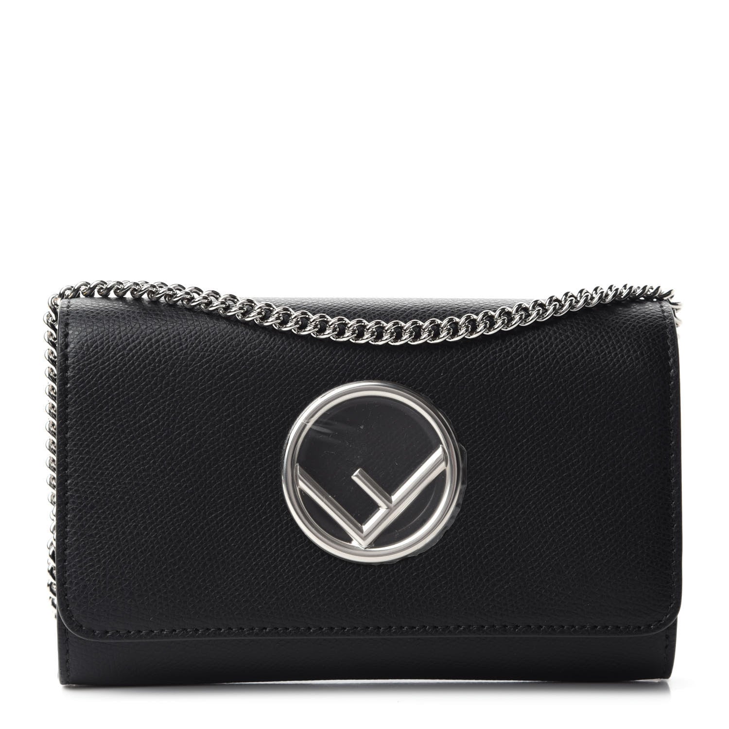Fendi Vitello Cruise F is Fendi Wallet on Chain Black 1 of 11