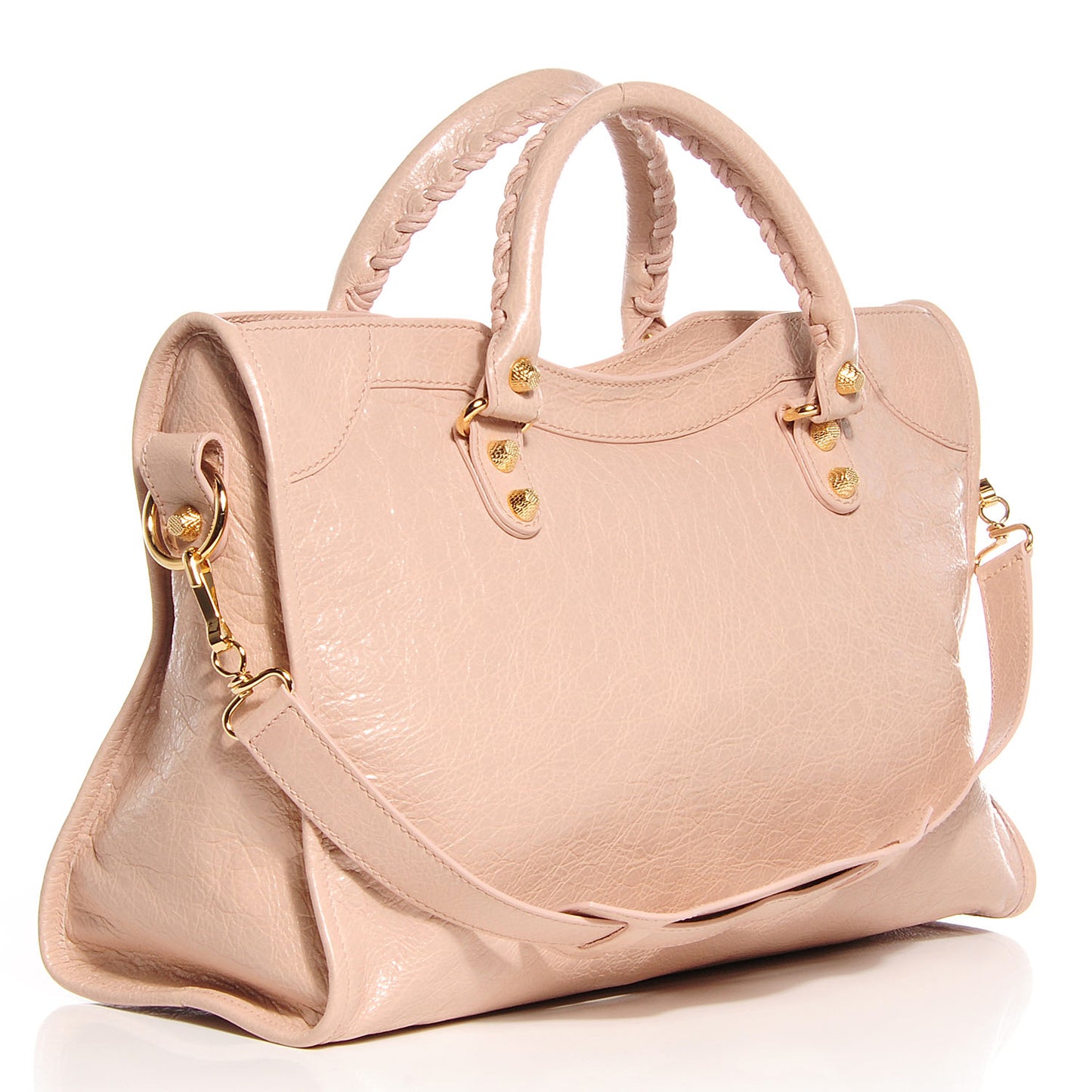 Agneau Giant 12 Gold Hardware City Rose Aubepine Rose Light