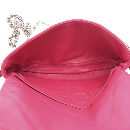 Christian Dior Lambskin Cannage Printed Miss Dior Promenade Pouch Fuchsia Multicolor 6 of 9