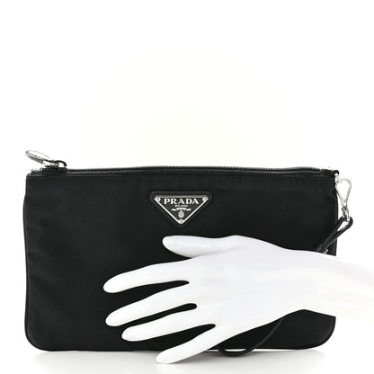Prada Tessuto Nylon Vela Wristlet Black 2 of 8