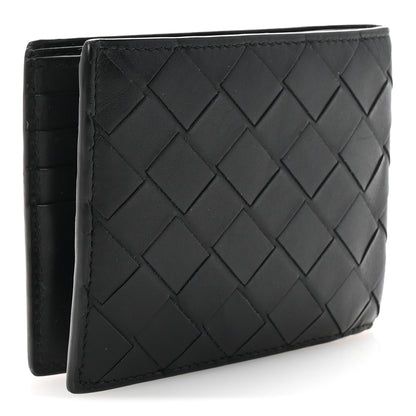 Bottega Veneta Nappa Maxi Intrecciato Bi-Fold Wallet Black 3 of 7