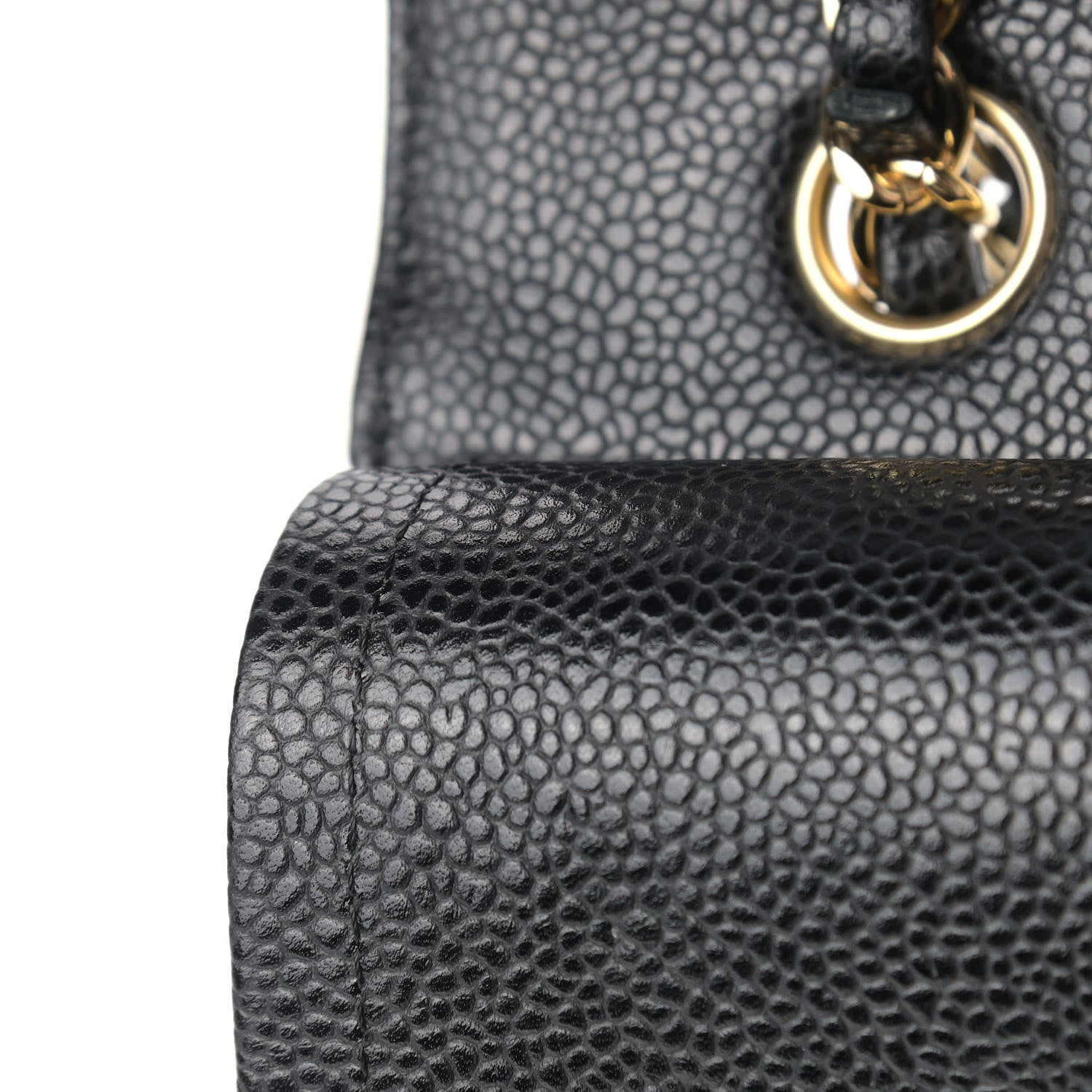 Chanel Caviar Quilted Medium Double Flap Black 12 of 13