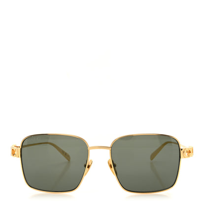 Gucci Metal Rectangular Frame Sunglasses GG1937S Gold 2 of 8
