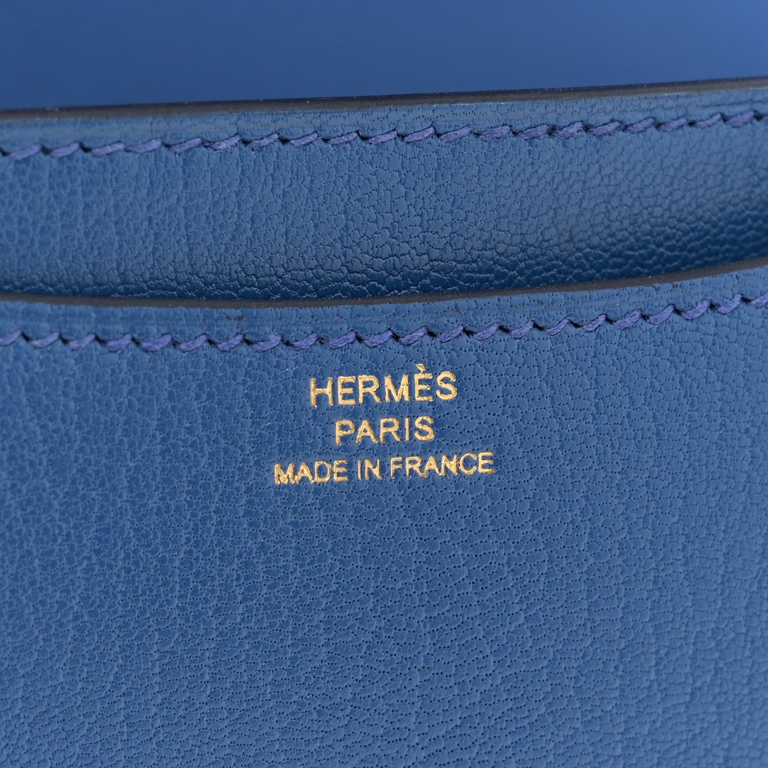 Hermes Chevre Mysore Constance 18 Bleu France 6 of 11