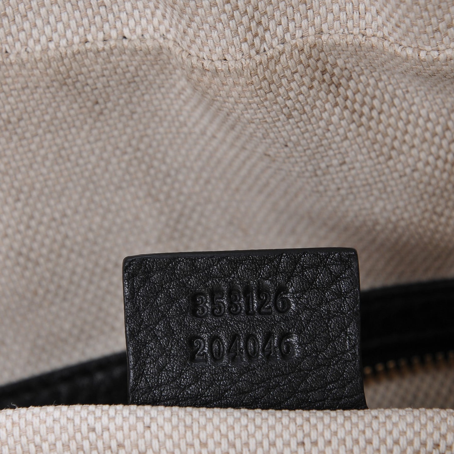 Pebbled Calfskin Medium Soho Bowler Black