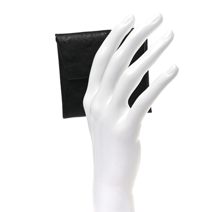 Hermes Ostrich Bastia Coin Purse Black 2 of 8