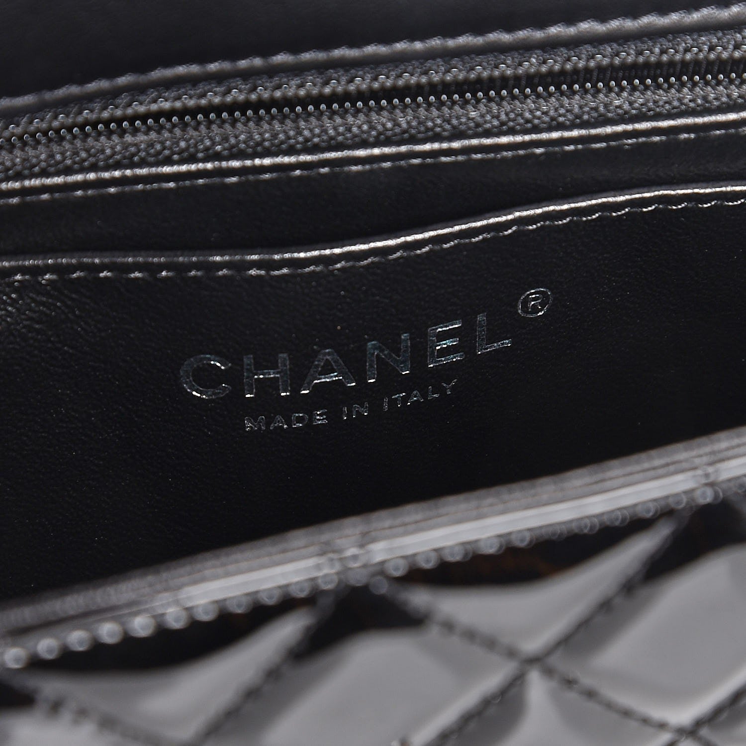 Chanel Patent Calfskin Quilted Mini Rectangular Flap Black 6 of 8