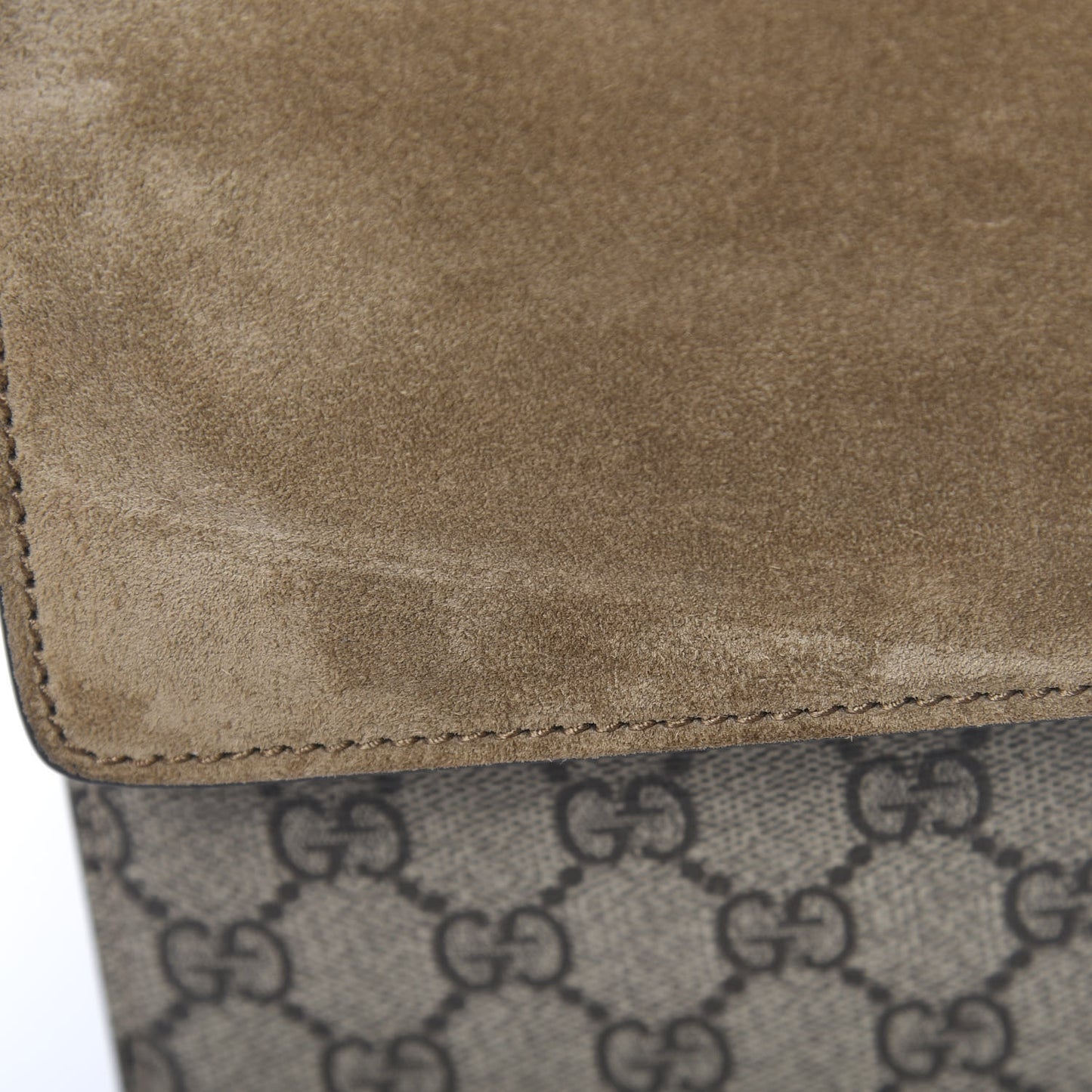 GG Supreme Monogram Medium Dionysus Shoulder Bag Taupe