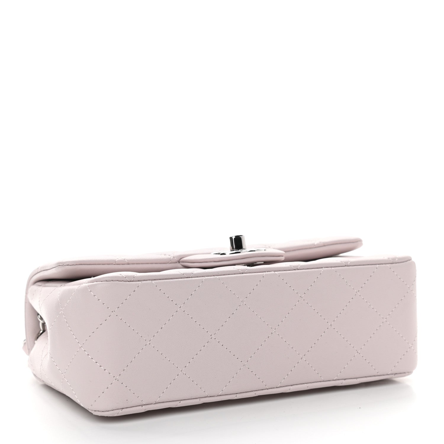 Chanel Lambskin Quilted Mini Rectangular Flap Light Purple 4 of 9