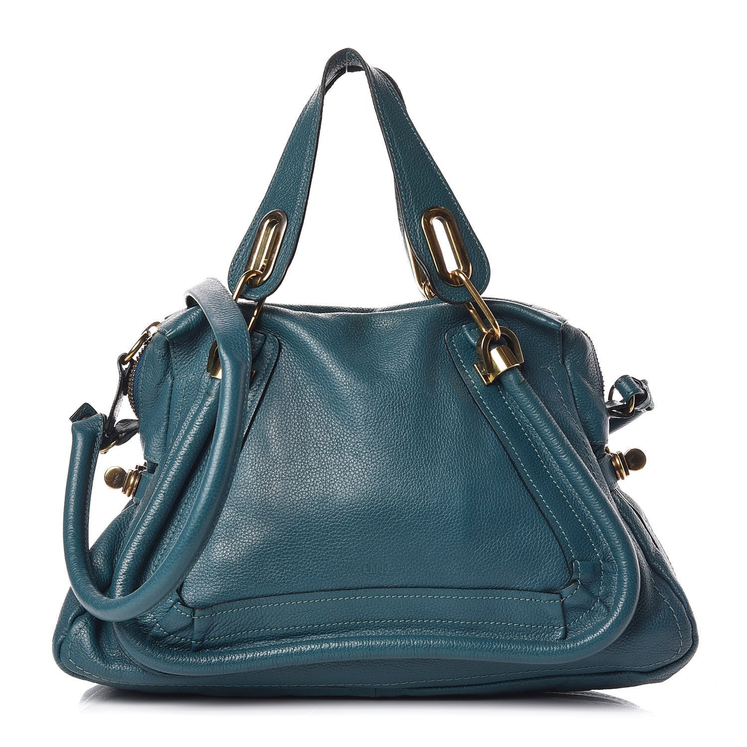 Chloe Calfskin Medium Paraty Peacock Blue 1 of 10