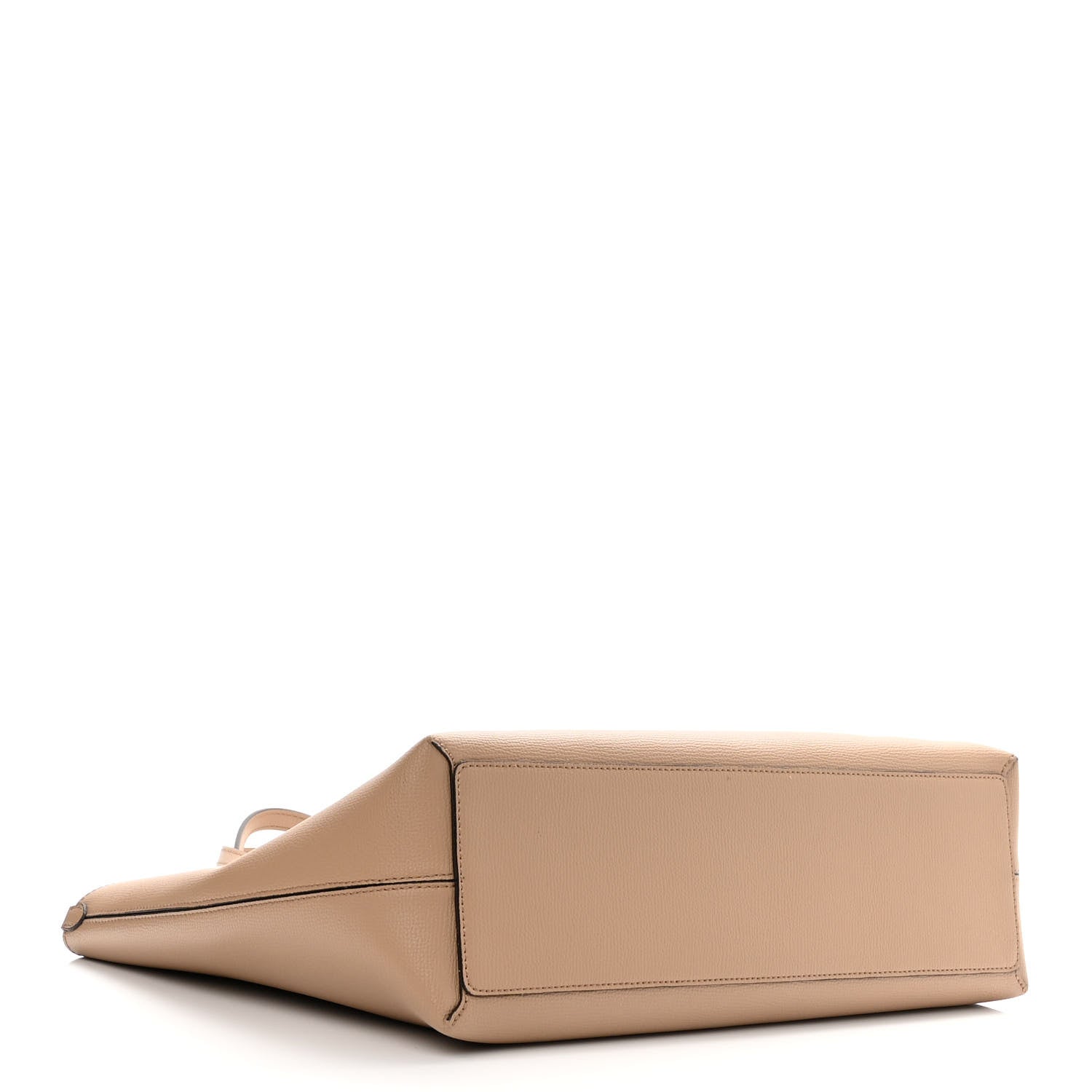 Burberry Grainy Calfskin Haymarket Check Medium Reversible Tote Camel 6 of 16