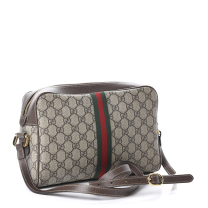 Gucci GG Supreme Monogram Web Small Ophidia Shoulder Bag Brown 3 of 10