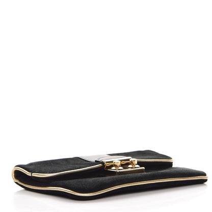 Louis Vuitton Suede SC Slim Clutch Coal 4 of 6