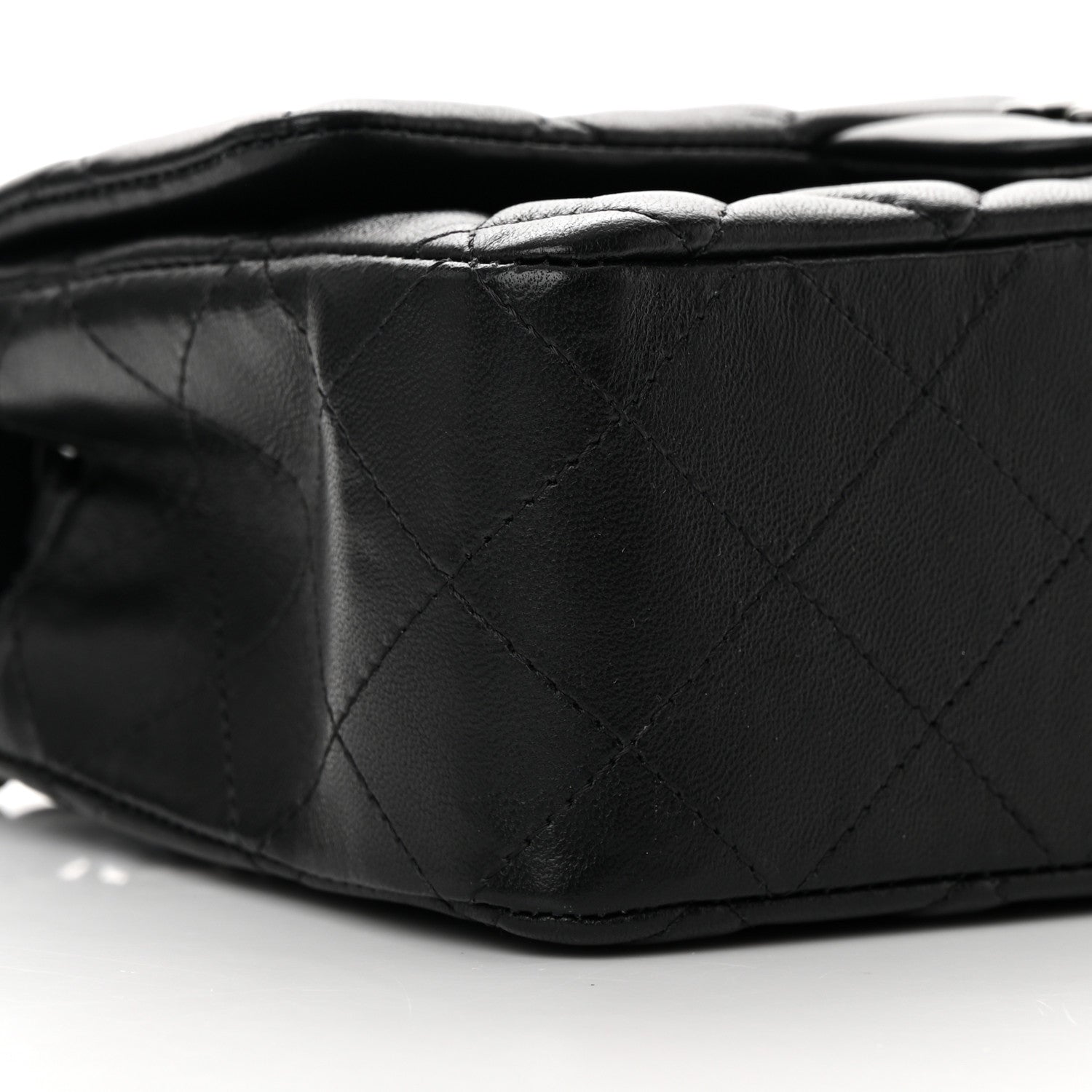 Chanel Lambskin Quilted Mini Rectangular Flap So Black 9 of 11
