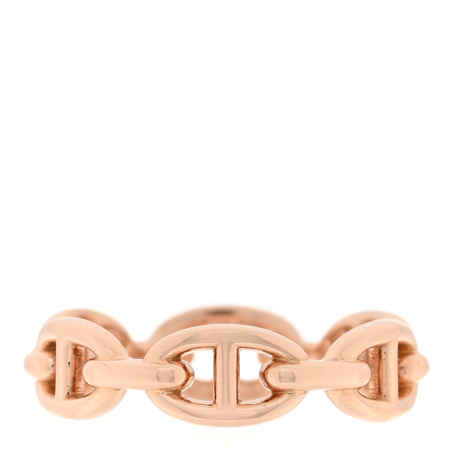 18K Rose Gold PM Chaine d'Ancre Enchainee Ring 57 8