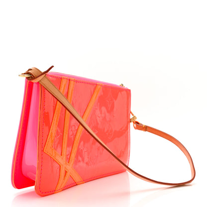 Louis Vuitton Vernis Fluo Lexington Pochette Pink 2 of 8