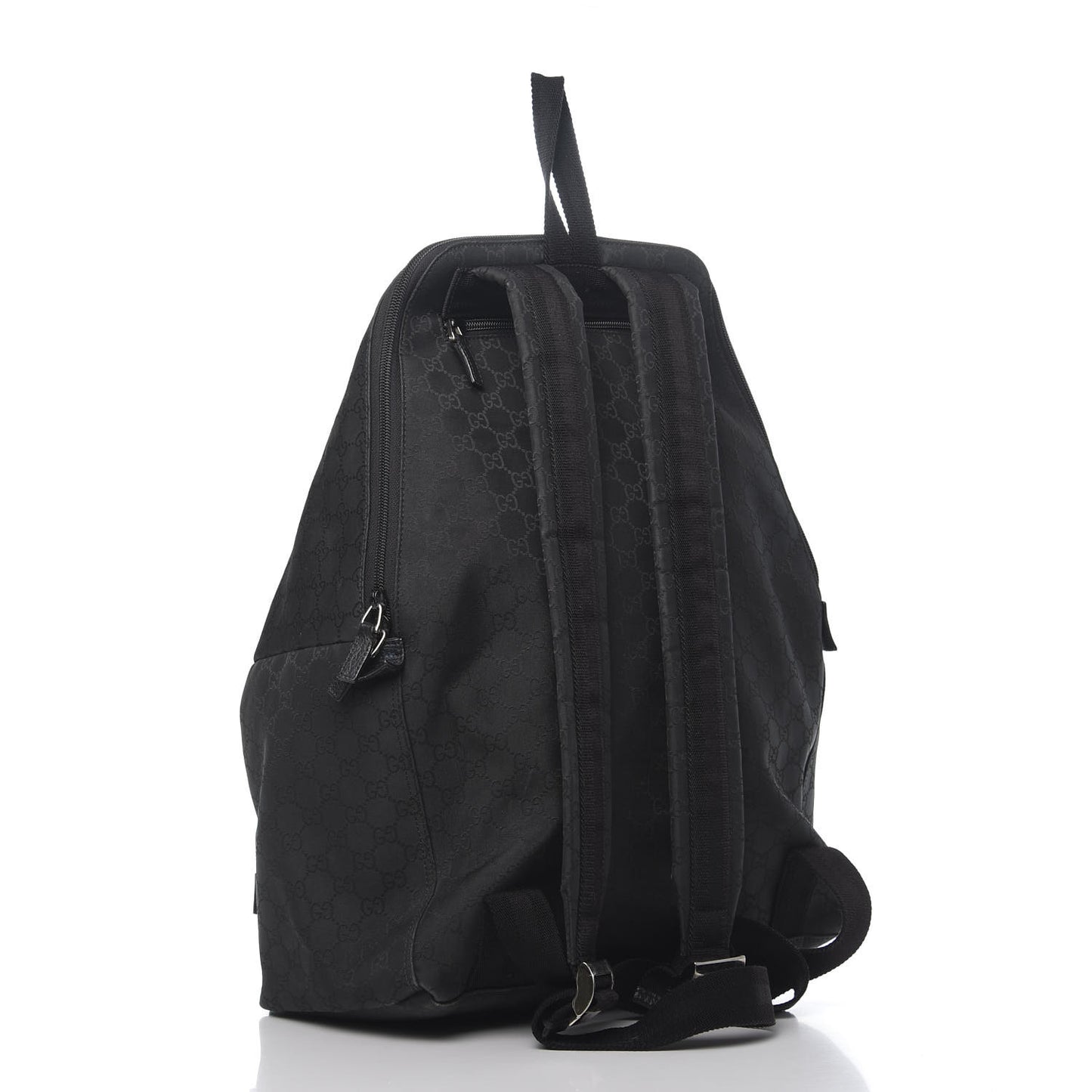 Nylon Monogram Medium Backpack Black