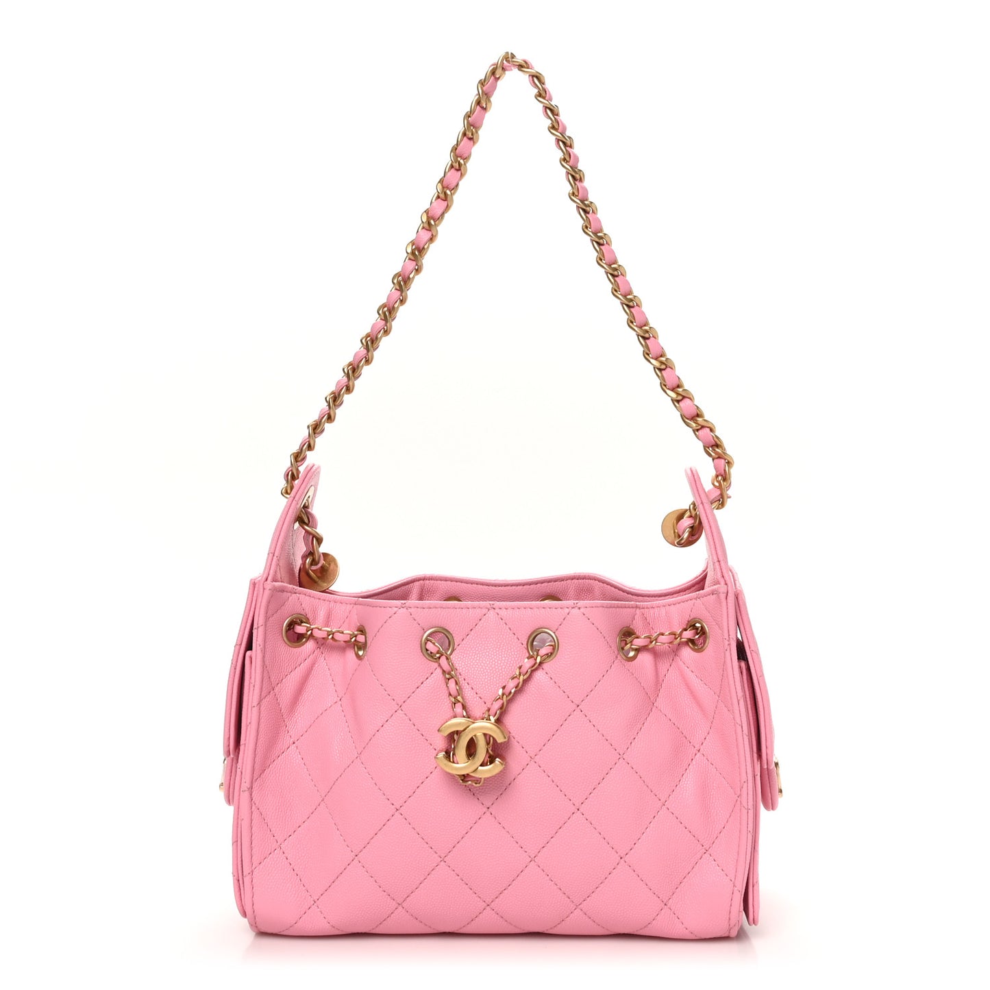 Caviar Quilted Mini Chanel 25 Handbag Pink