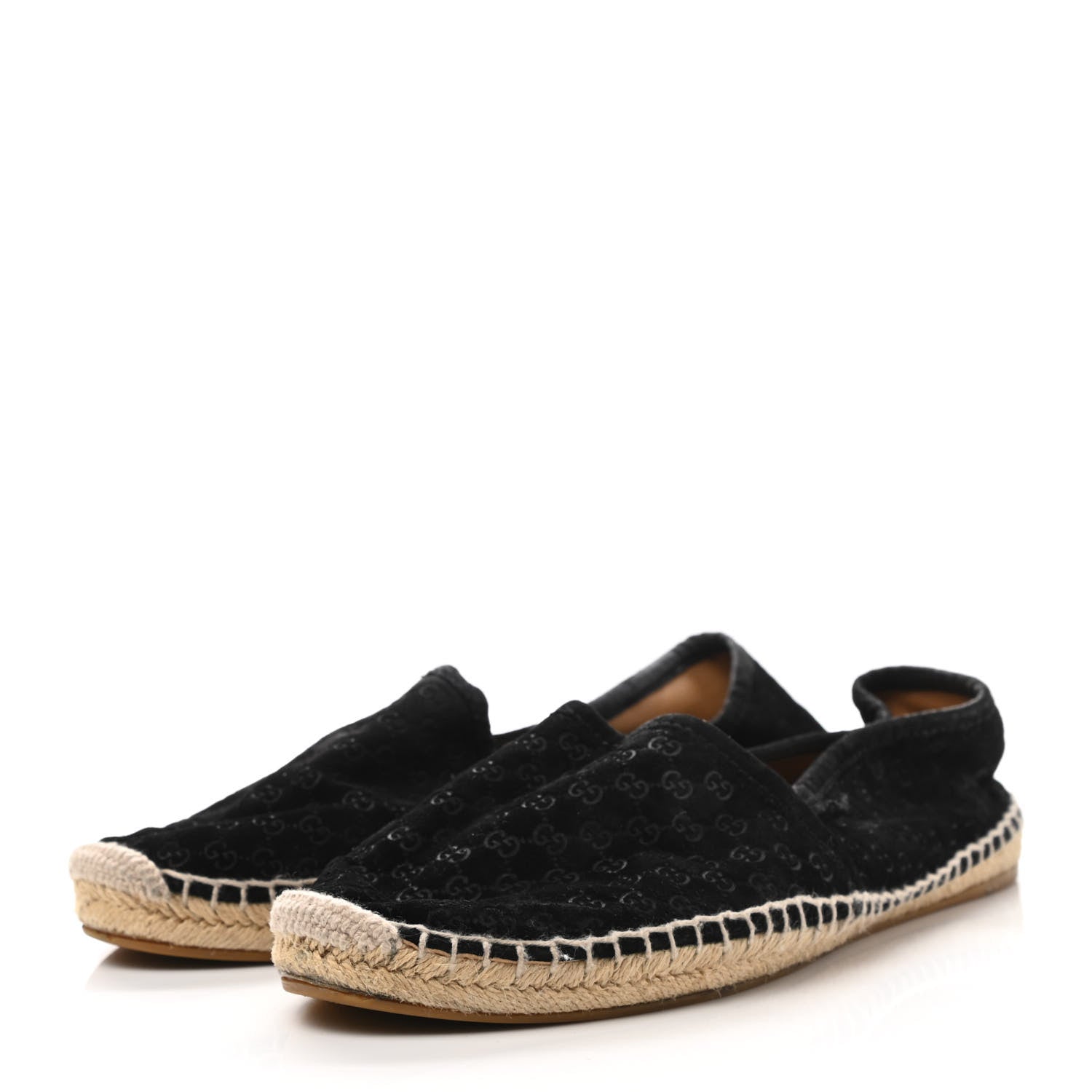 Gucci Suede Microguccissima Espadrilles 39.5 Black 3 of 9