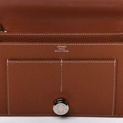 Hermes Togo Dogon Duo Wallet Gold 5 of 14