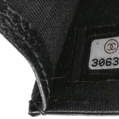 Chanel Caviar Camellia Embossed Chain Belt Bag Black 7 of 11