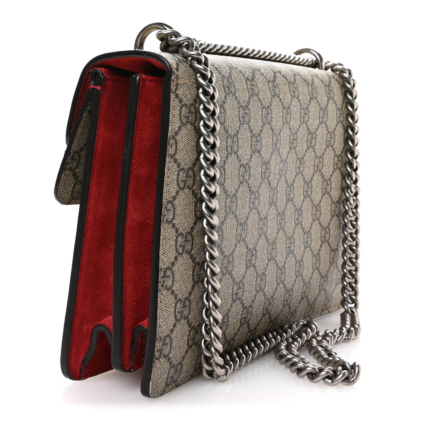 GG Supreme Monogram Small Dionysus Shoulder Bag Red