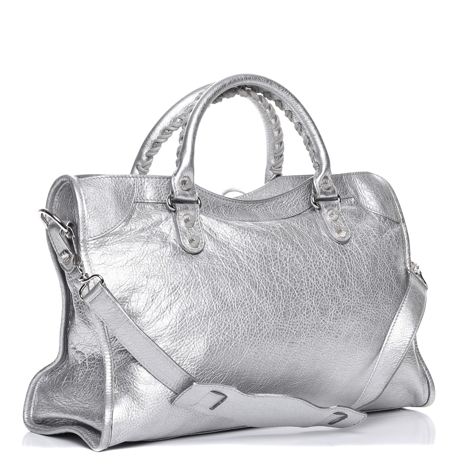 Balenciaga Agneau Giant 12 Silver Hardware City Gris Aluminum 4 of 10