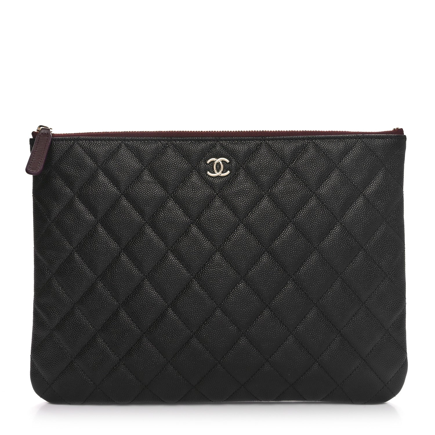 Chanel Caviar Quilted Medium Cosmetic Case Black 1 of 10