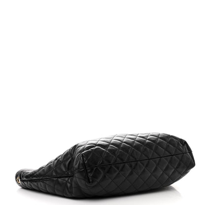 Saint Laurent Lambskin Quilted Maxi Icare Shopping Tote Black 5 of 11