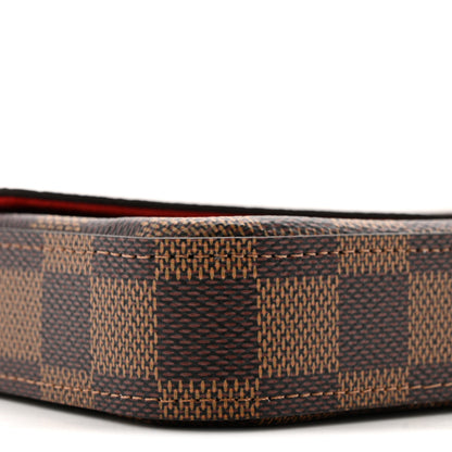 Louis Vuitton Damier Ebene Pochette Felicie Chain Wallet 9 of 12