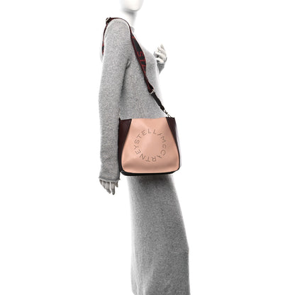 Stella McCartney Eco Alter Nappa Perforated Logo Mini Crossbody Blush Brown 2 of 10