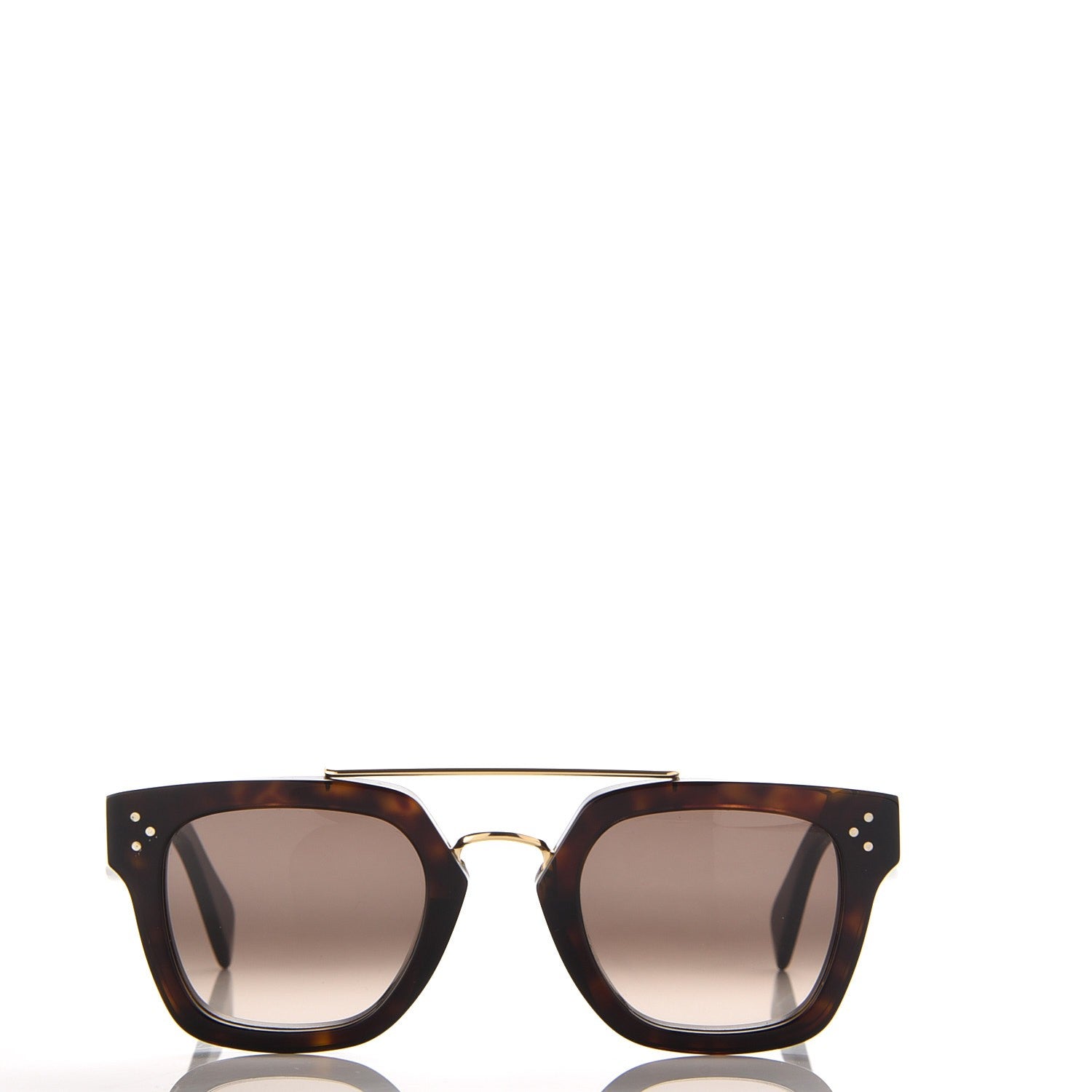 Celine Acetate Bridge Sunglasses CL41077/S Dark Havana 2 of 6