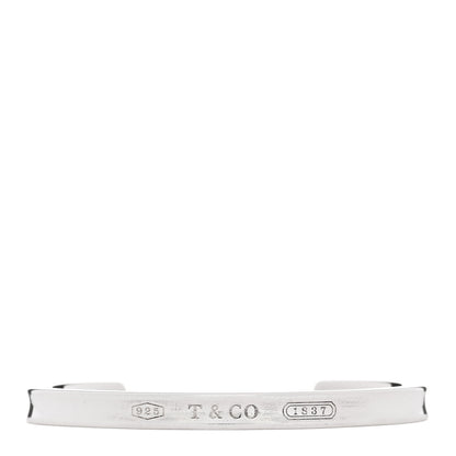 Tiffany Sterling Silver Narrow 1837 Cuff Bracelet 1 of 3