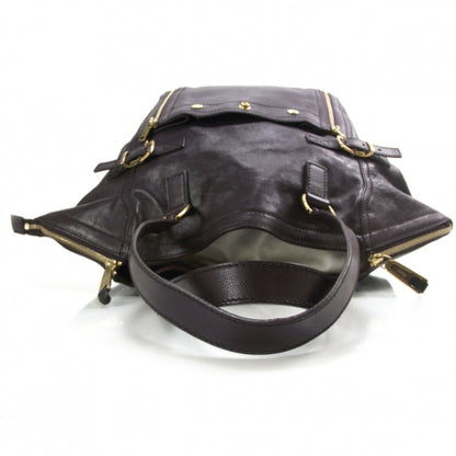 Saint Laurent Leather Downtown Tote Violet 6 of 11