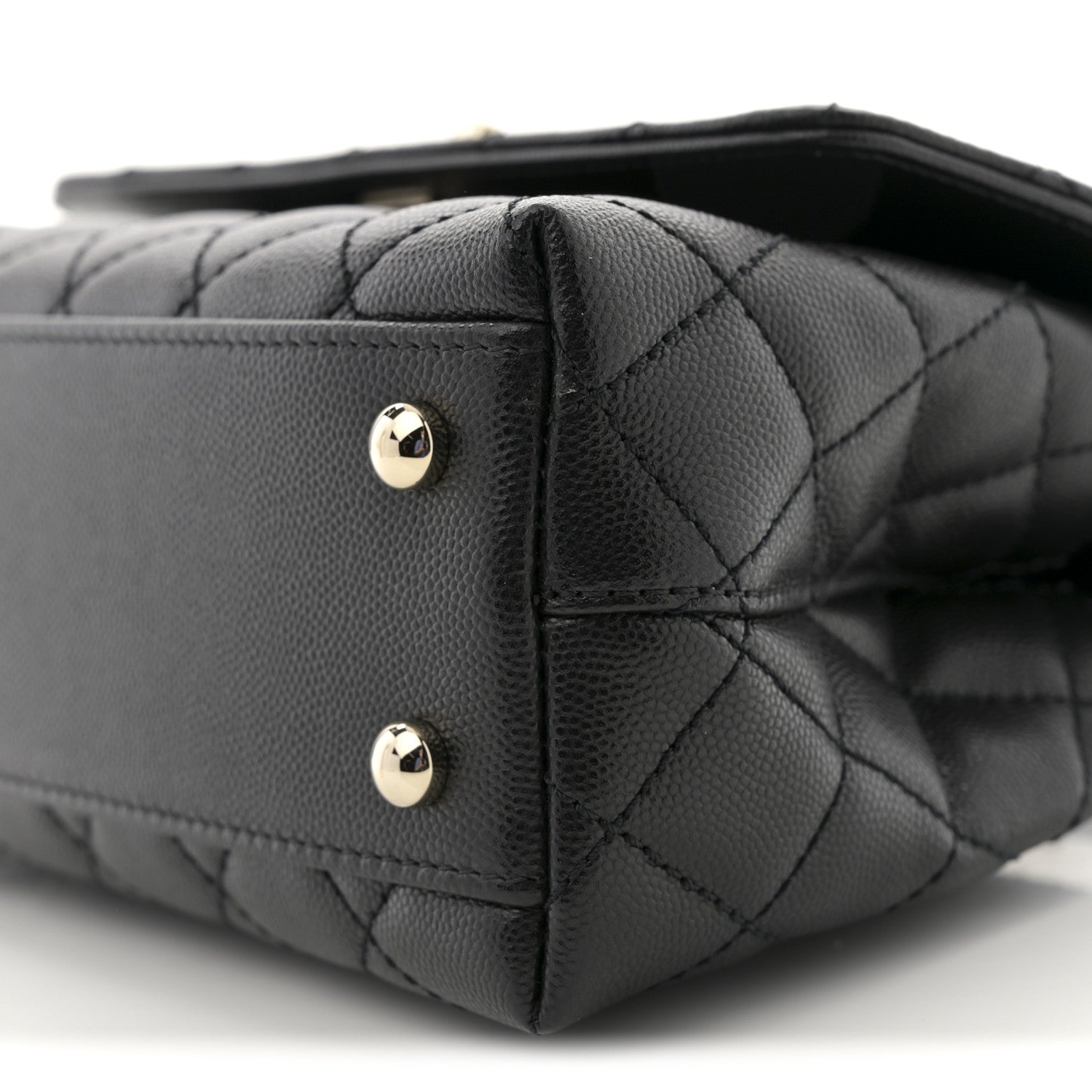 Chanel Caviar Quilted Mini Coco Handle Flap Black 10 of 11