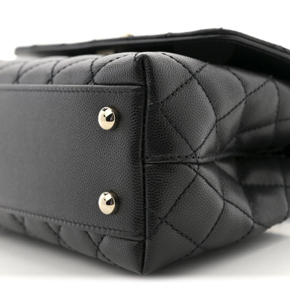 Chanel Caviar Quilted Mini Coco Handle Flap Black 10 of 11