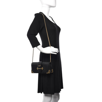 Prada City Calf Cahier Pochette Black 2 of 10