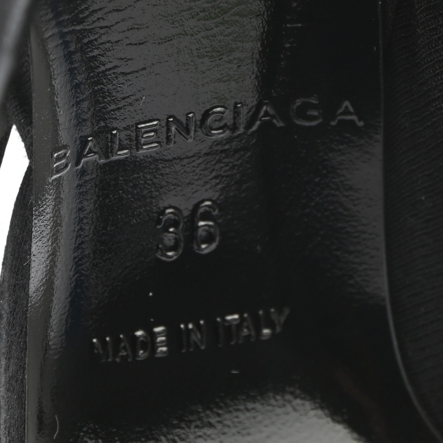 Balenciaga Jersey Crepe Political Campaign Logo Knife 115 Pointed Pumps 36 Black White Rouge 6 of 9