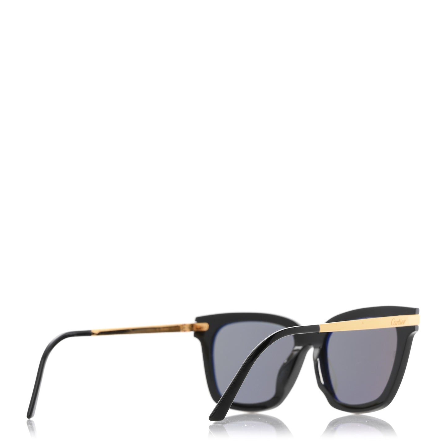 Panthere De Cartier Square Sunglasses CT0030S Gold Black