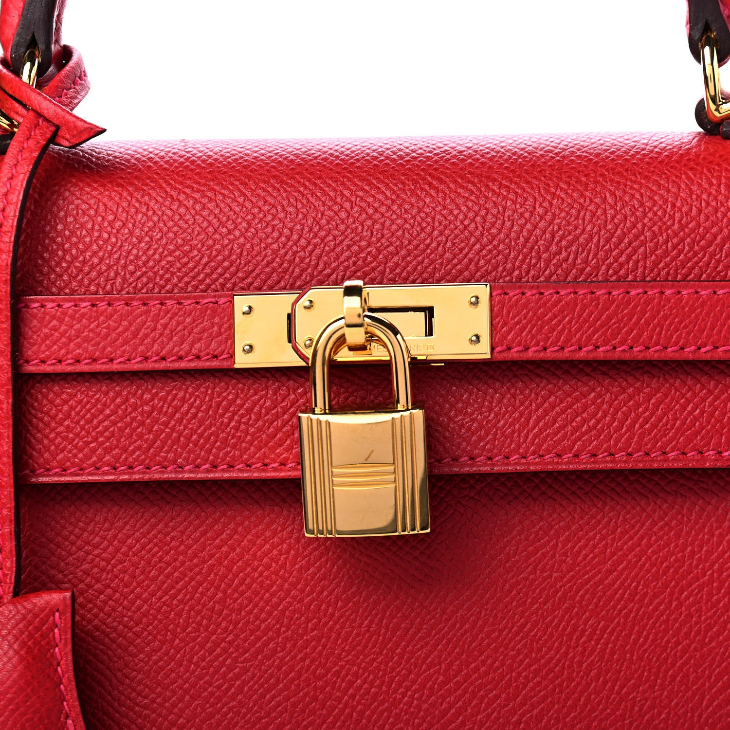 Hermes Epsom Kelly Sellier 25 Rouge Casaque 9 of 11