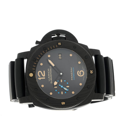 Panerai Carbotech Rubber 47mm Luminor Submersible 1950 3 Days Automatic Watch Black PAM00616 2 of 5