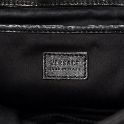 Versace Nappa Trapuntata Triangle Quilted Studded Bag Black 11 of 12