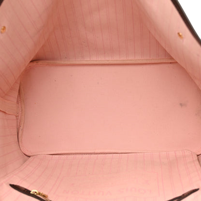 Louis Vuitton Damier Ebene Neo Neverfull MM Rose Ballerine 5 of 15