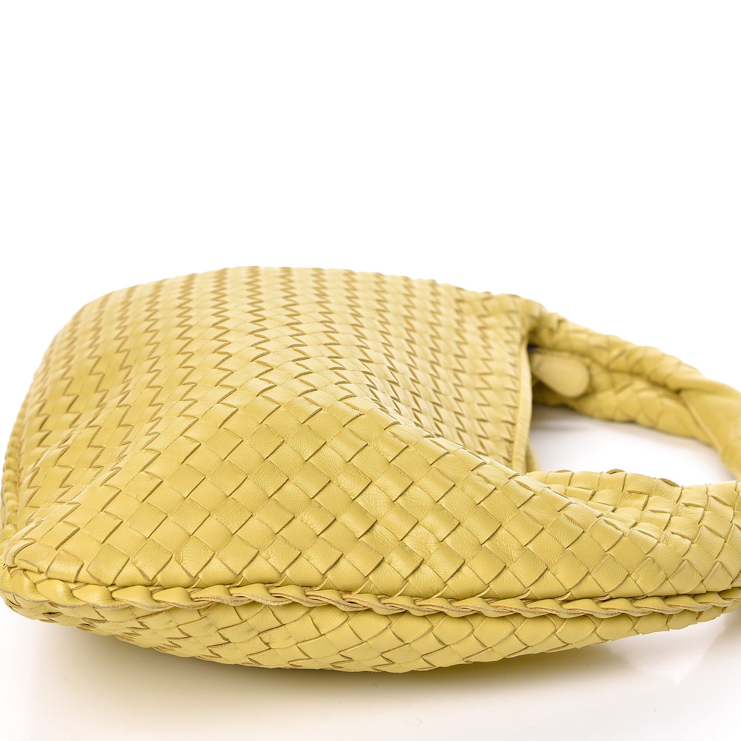 Nappa Intrecciato Medium Veneta Hobo Moutarde
