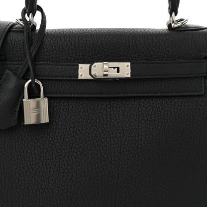 Hermes Togo Kelly Retourne 25 Black 8 of 10