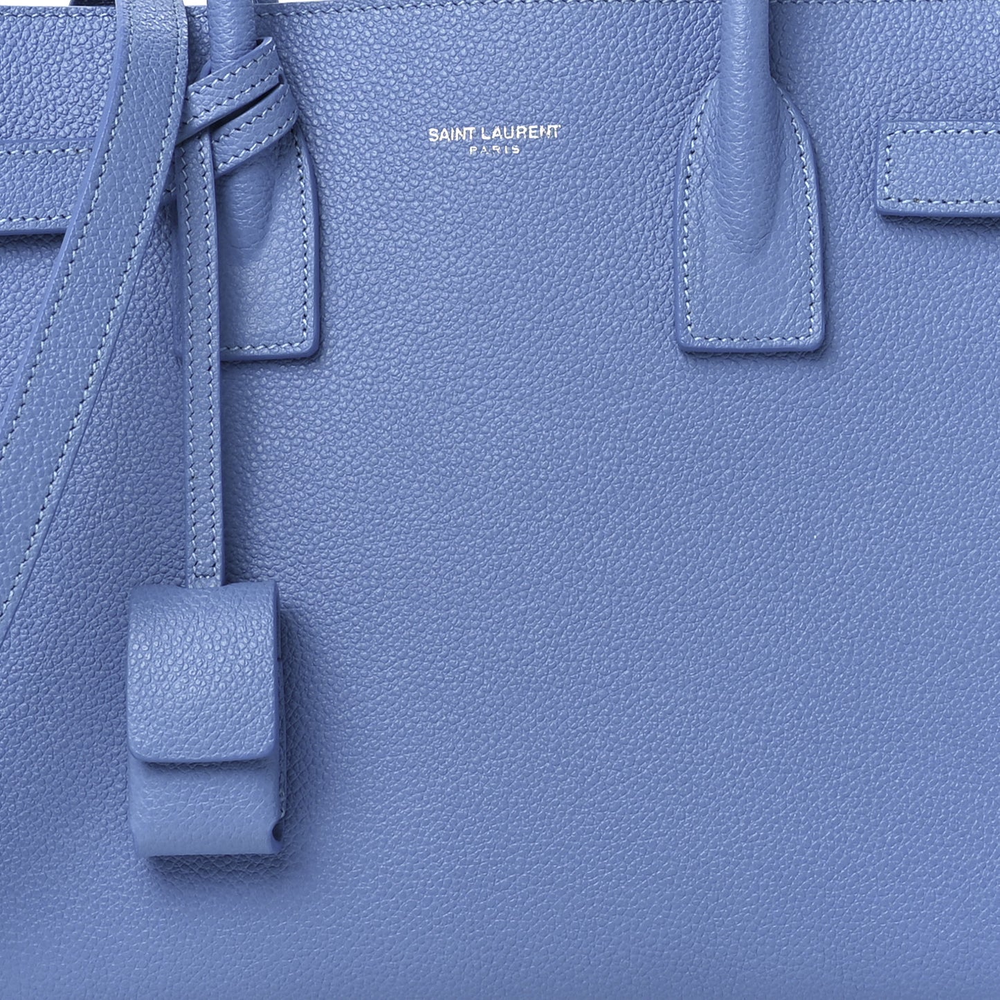 Grained Calfskin Small Sac De Jour Light Blue